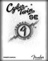 Fender Cyber-Twin-SE - Owners Manual
